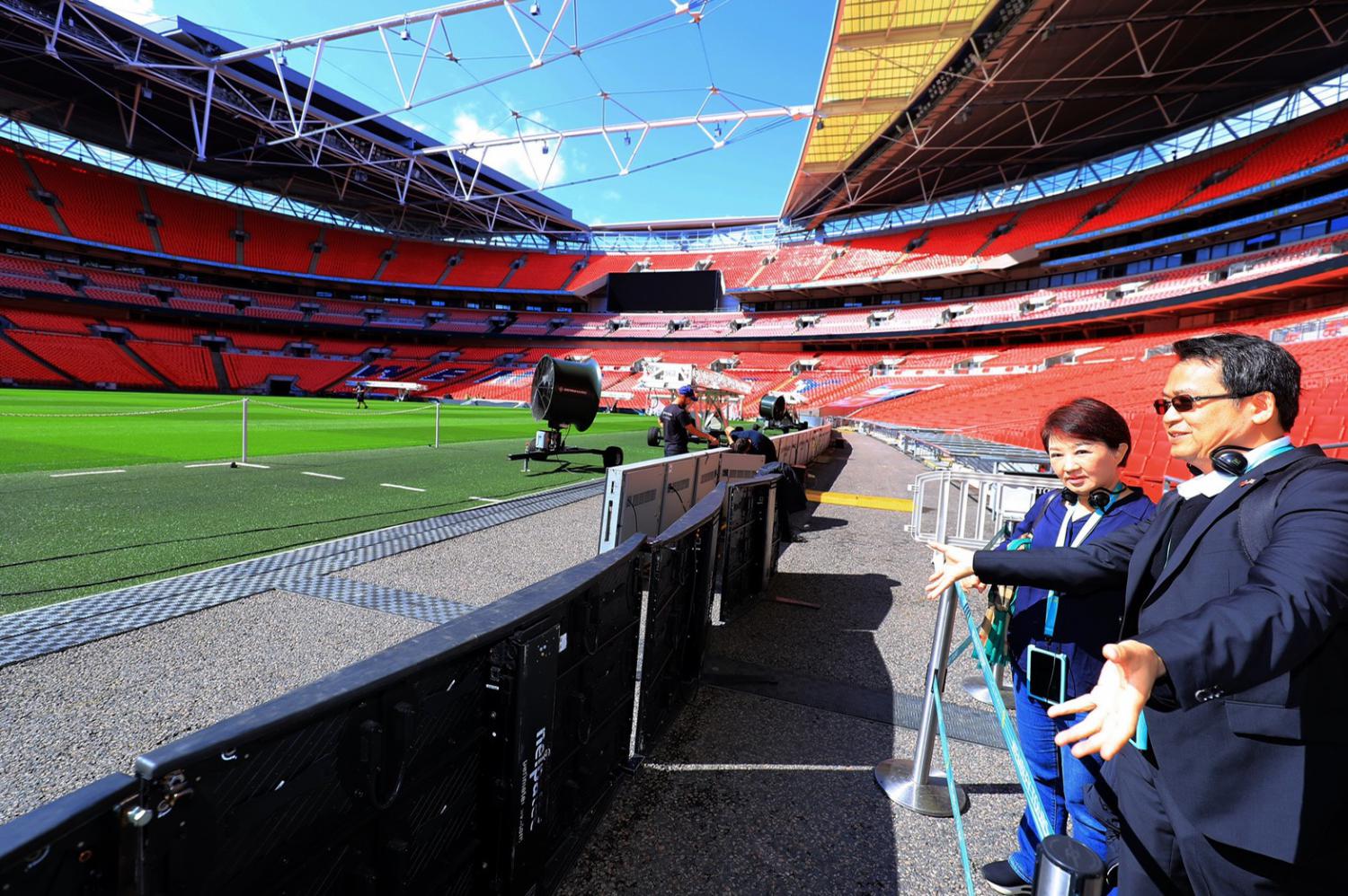 2019.09.05_打造優質的台中巨蛋 盧市長參訪倫敦溫布利球場取經，共8張圖片
