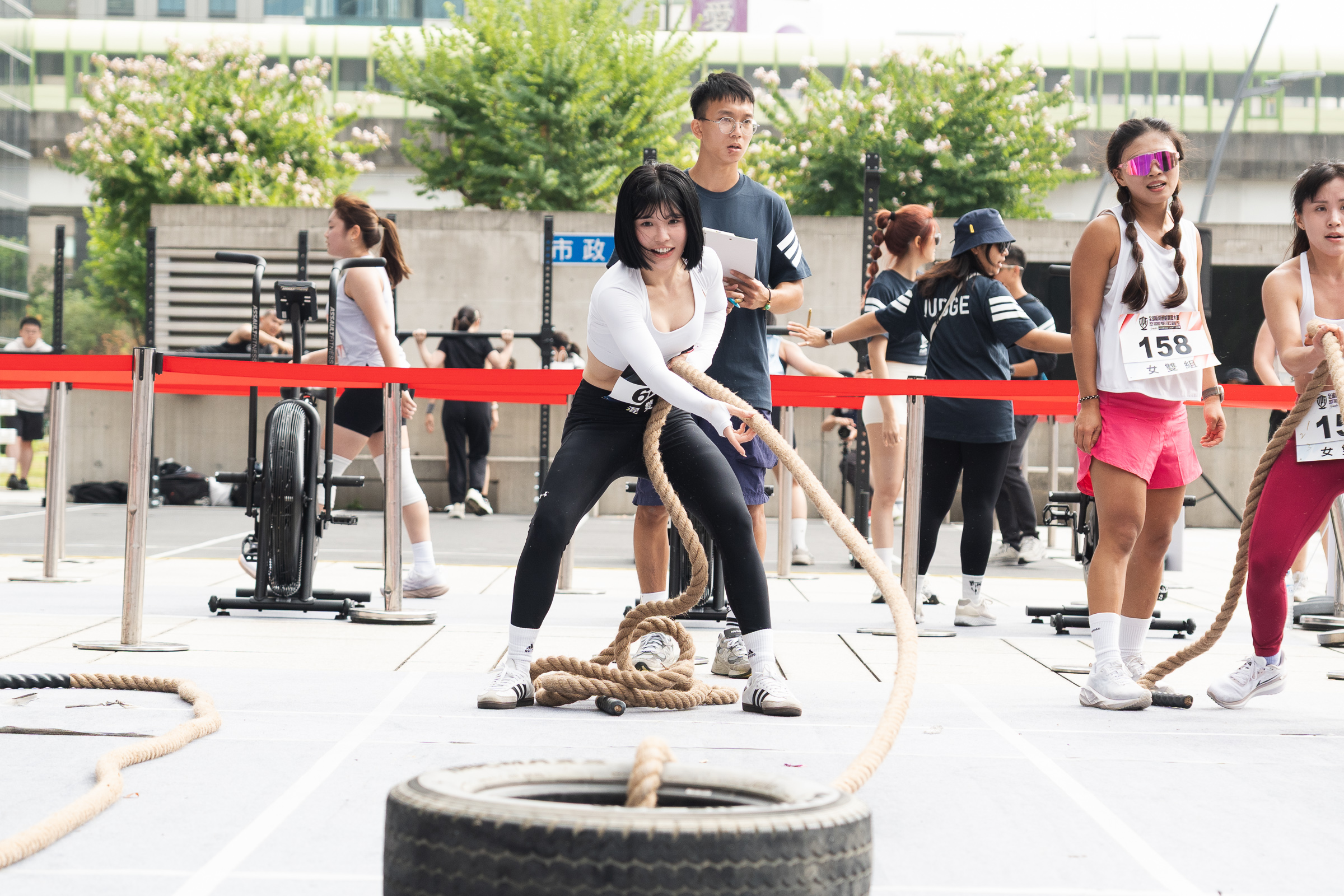 壯壯挑戰推廣組拉輪胎項目-完成3趟-每趟20公尺