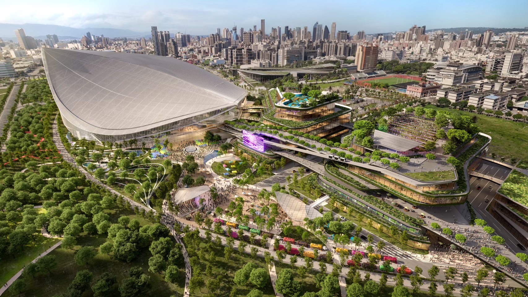 臺中運動產業園區模擬圖-示意圖-圖片僅供參考