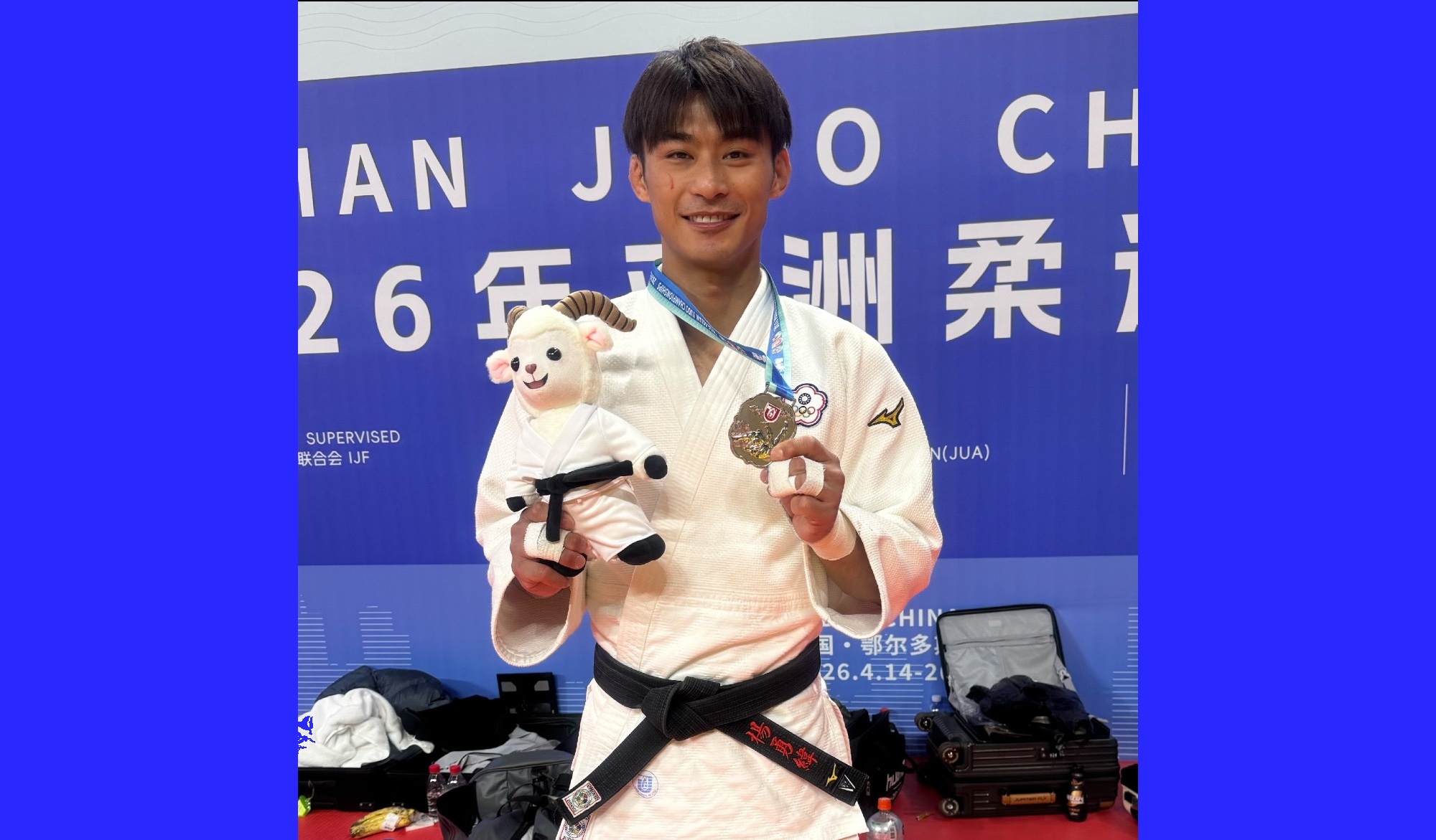 主照-臺中之光楊勇緯在柔道亞錦賽三度摘銀-運動局長盛讚勇緯韌性-期許名古屋亞運再